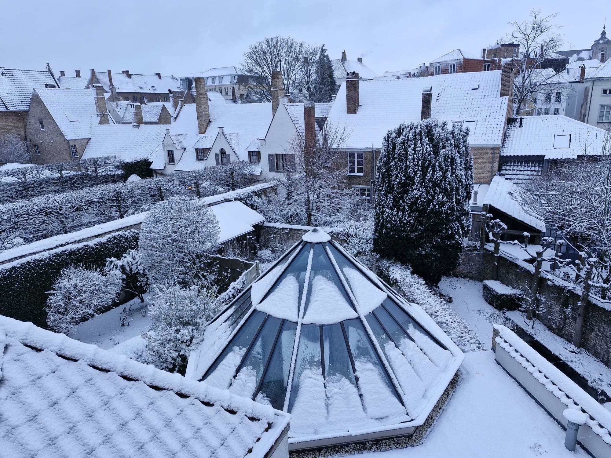 Winterzicht over Brugge